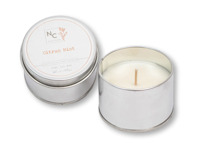 Citrus Mist Scented Scented Tin Candle | 3.5oz (100g)