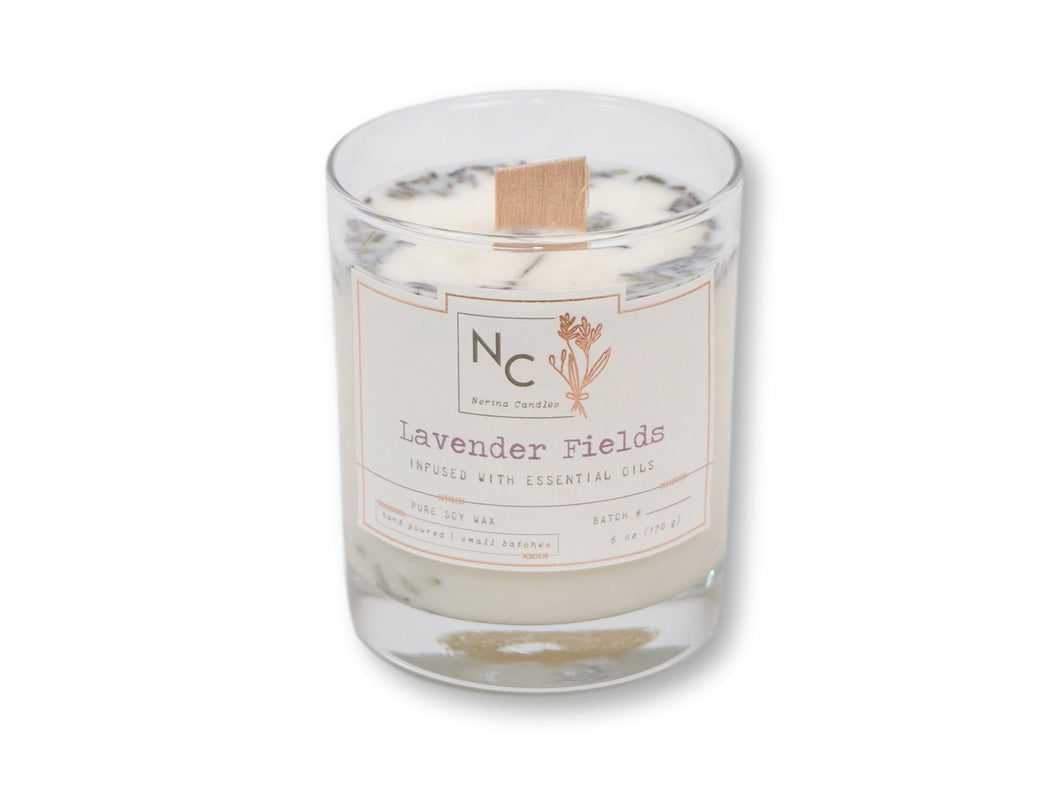 Lavender Fields Scented Jar Candle | 6oz (170g)